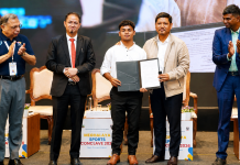 First Direct Appointment Under Meghalaya Sports Policy Pynshngain Kurbah receives appointment letter under Meghalaya Outstanding Sportsperson Direct Appointment Policy at Meghalaya Sports Conclave 2026 in Shillong.